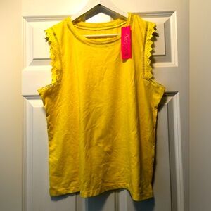 Lilly Pulitzer sleeveless top. Fun summer top! Size XL. New with tags.